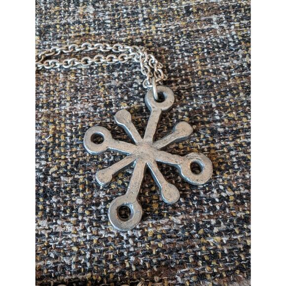 Vintage Anders Anderson MCM Pewter Pendant with Chain - Picture 1 of 5